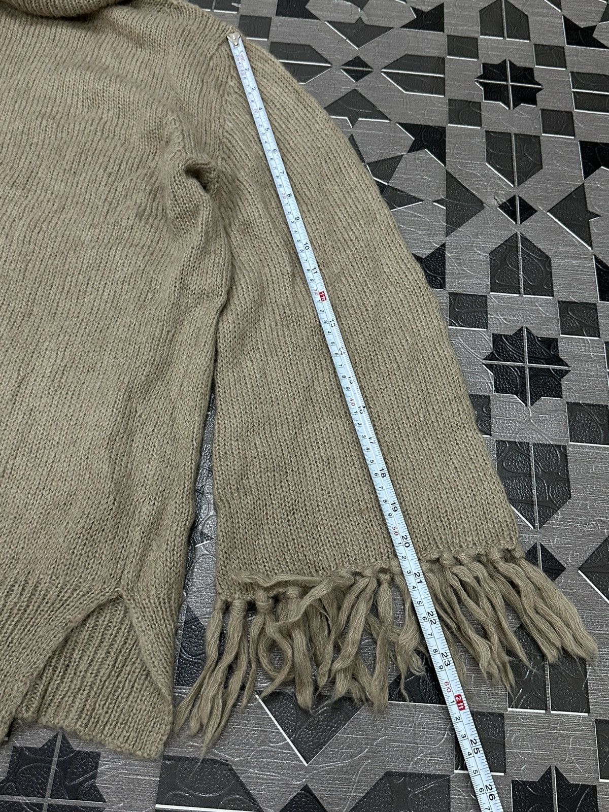 GOA GOA Japan Braided Fringe Wool/Mohair Turtleneck Knitwear Size US M / EU 48-50 / 2 - 14 Thumbnail