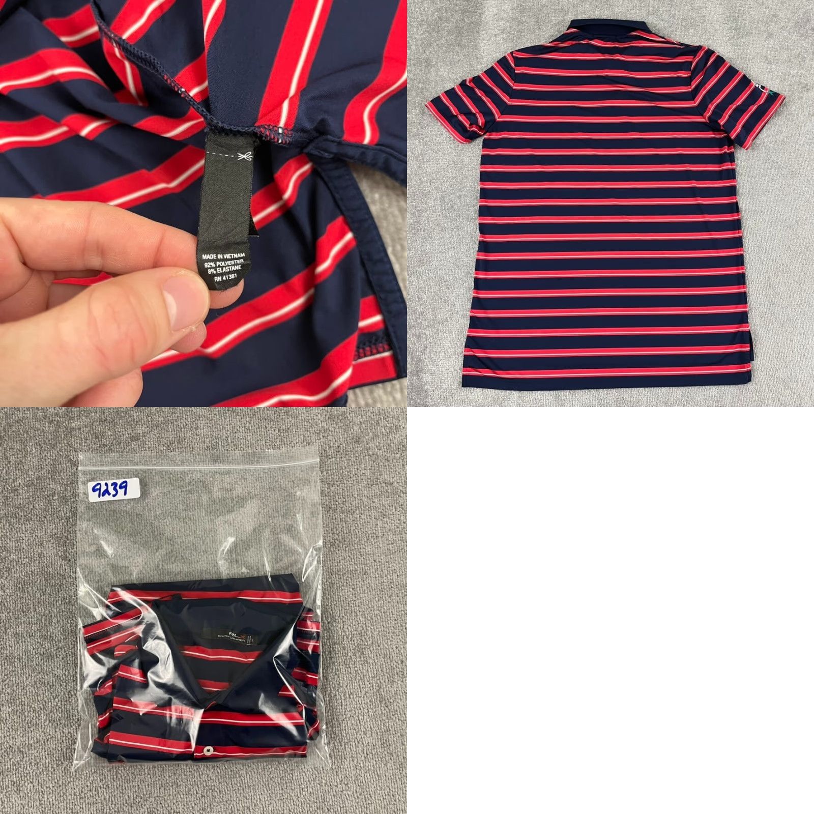 RLX Ralph Lauren RLX Ralph Lauren Polo Shirt Mens Large 2016 Ryder Cup Hazeltine USA Golf Sport Multicolor Short Sleeve Size US L / EU 52-54 / 3 - 8 Thumbnail
