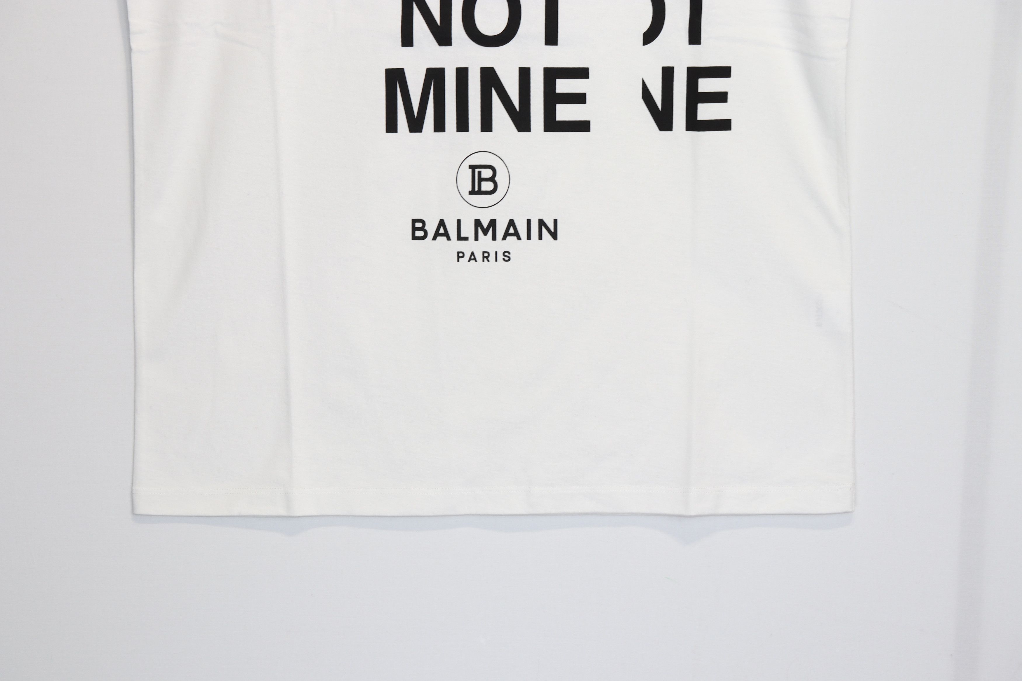 Balmain o1rshd1 " Your Truth in not Mine " T-Shirt in White Size US M / EU 48-50 / 2 - 5 Thumbnail