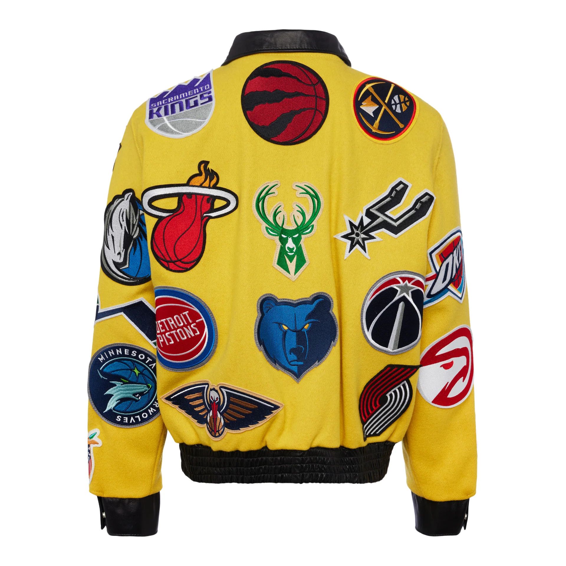 Jeff Hamilton × NBA Jeff Hamilton NBA Collage Wool and Leather Jacket Size M New Size US M / EU 48-50 / 2 - 19 Thumbnail