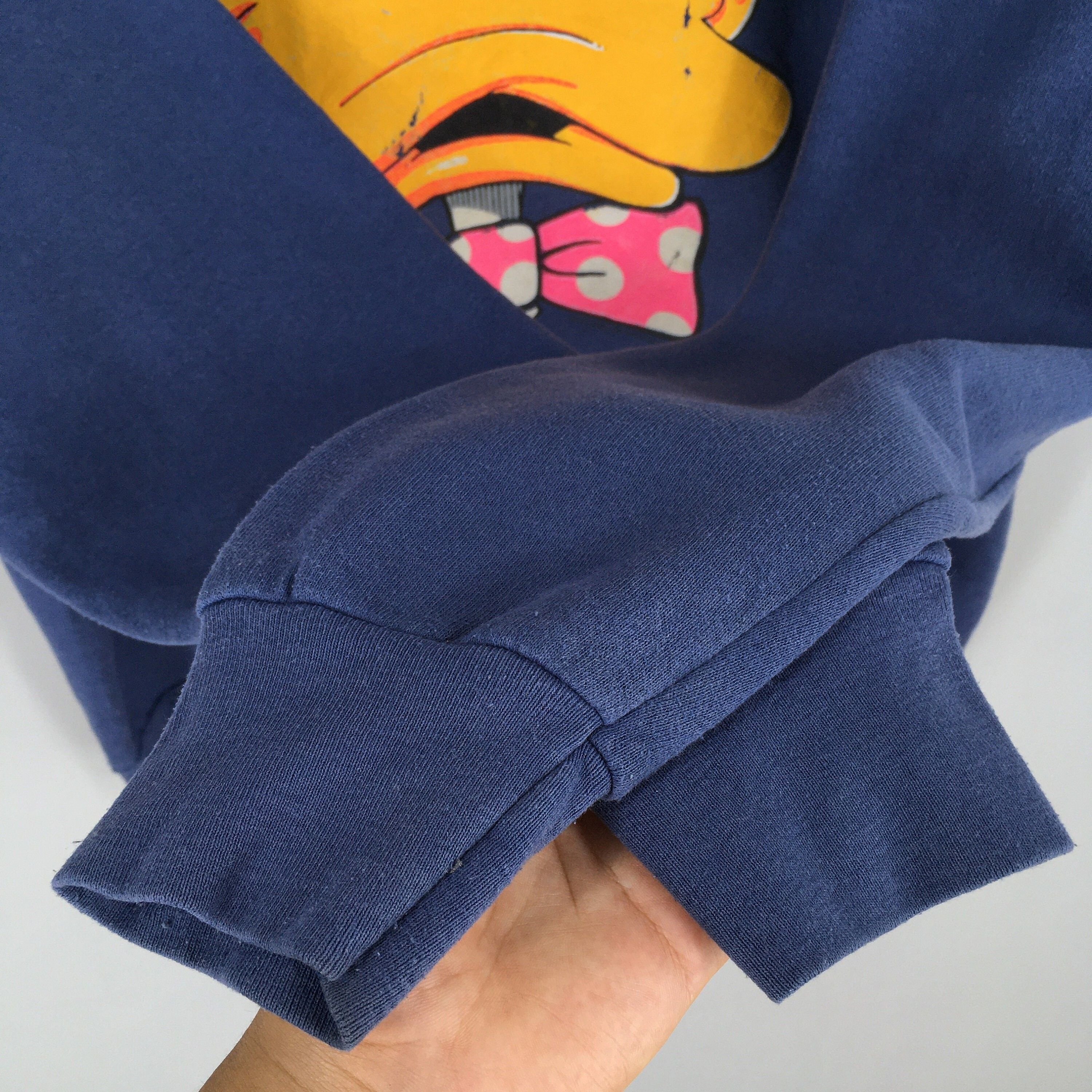 Cartoon Network Vintage 90's Donald Duck Disney Blue Sweatshirt XLarge Size US XL / EU 56 / 4 - 4 Thumbnail