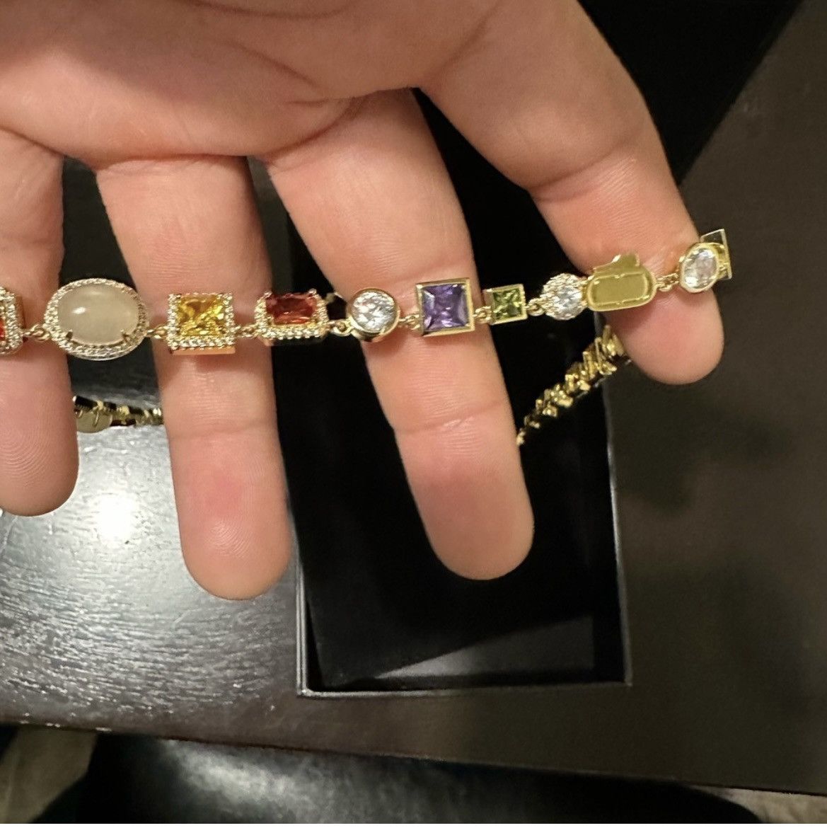 CRAFTD London ネックレス STONE BEADED NECKLACE SILVER GOLD Gemstone Necklace (Silver)