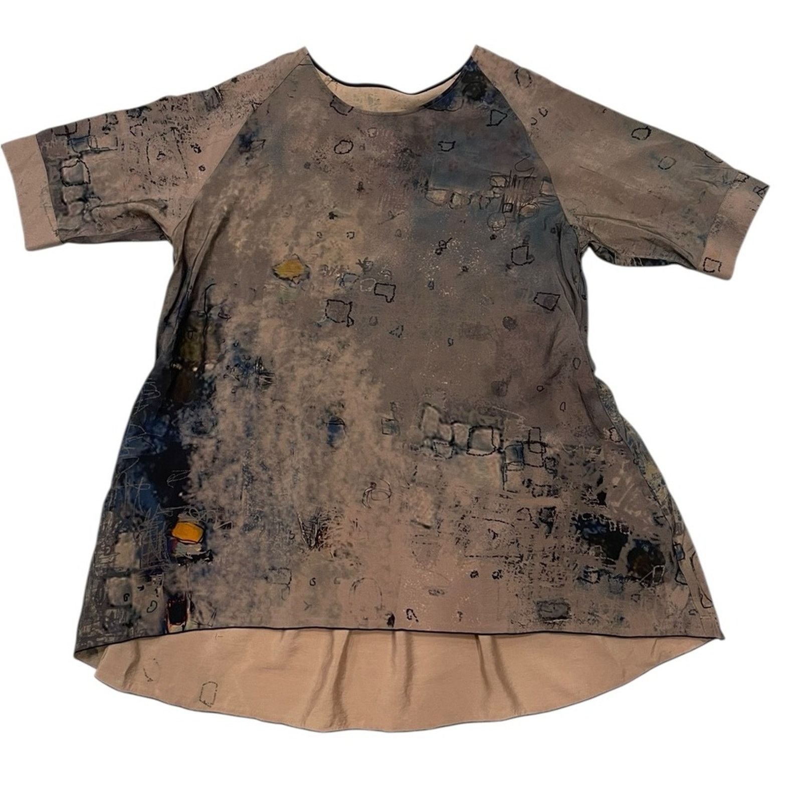 Other 3 Potato Size M/L Abstract Print Art To Wear TOP Size M / US 6-8 / IT 42-44 - 7 Thumbnail