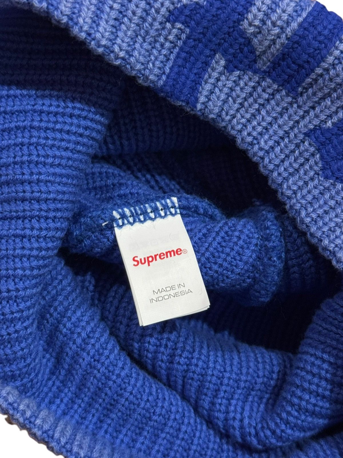 Supreme Supreme Old English Printed Beanie (SS26) Blue Size ONE SIZE - 3 Thumbnail