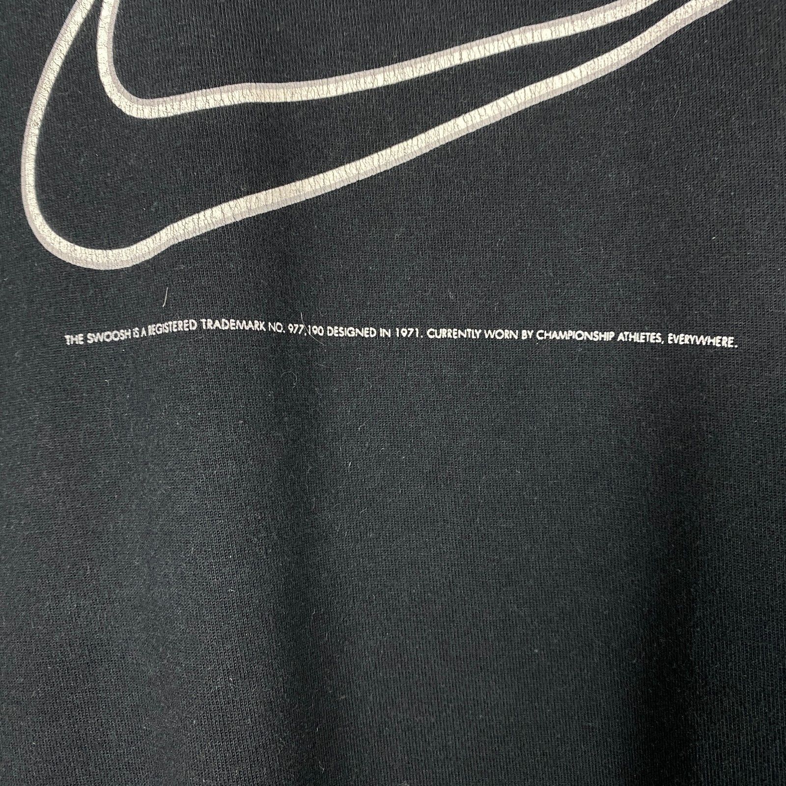 Nike Nike Big Swoosh Tee Men's Size XL Black Short Sleeve ` Size US XL / EU 56 / 4 - 5 Thumbnail