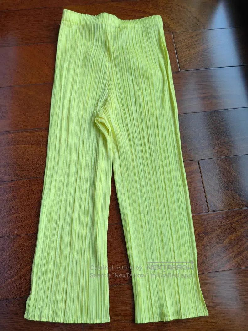 Issey Miyake Issey Miyake Yellow Pants Size 25" / US 0 / IT 36 - 3 Thumbnail