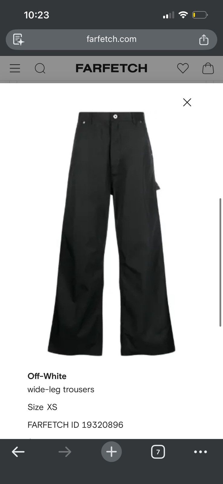 Off-White Off-White Wide Leg Trousers Size US 30 / EU 46 - 13 Thumbnail
