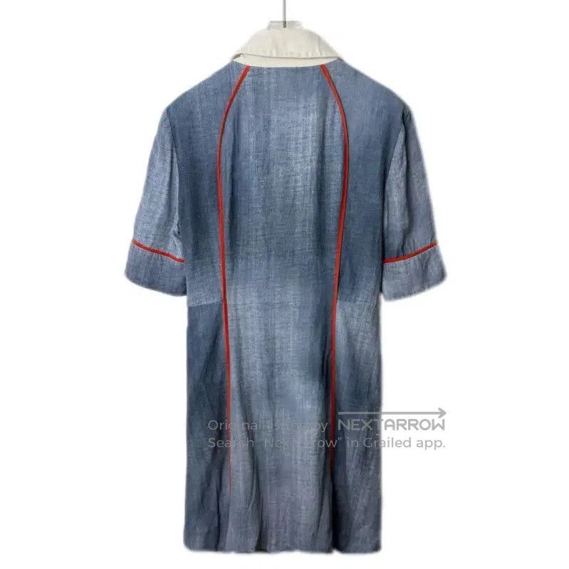 Other Fendi Blue Cotton Blend Dress for Women . Size L / US 10 / IT 46 - 2 Thumbnail