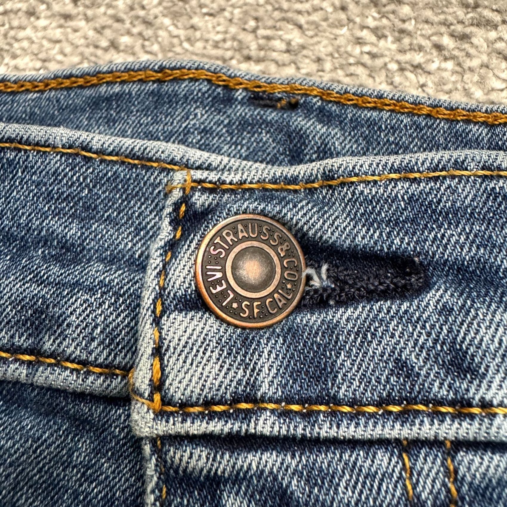 Levi's Levi's 506 Straight Jeans Mens 36x29 Blue Medium Wash Denim Casual Ultra-Comfort Regular Fit Cotton Blend Size US 36 / EU 52 - 3 Thumbnail