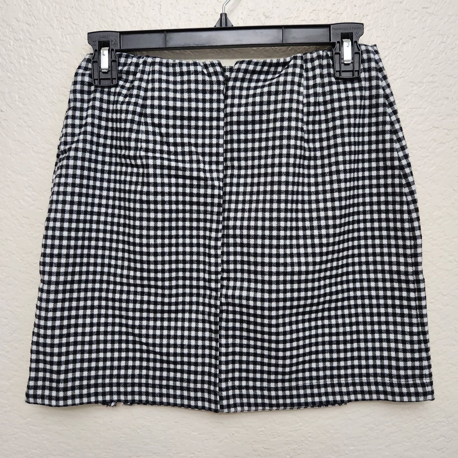 Other Eyeshadow Black White Checkered A Line Mini Skirt 3 Juniors Size 26" / US 2 / IT 38 - 2 Thumbnail