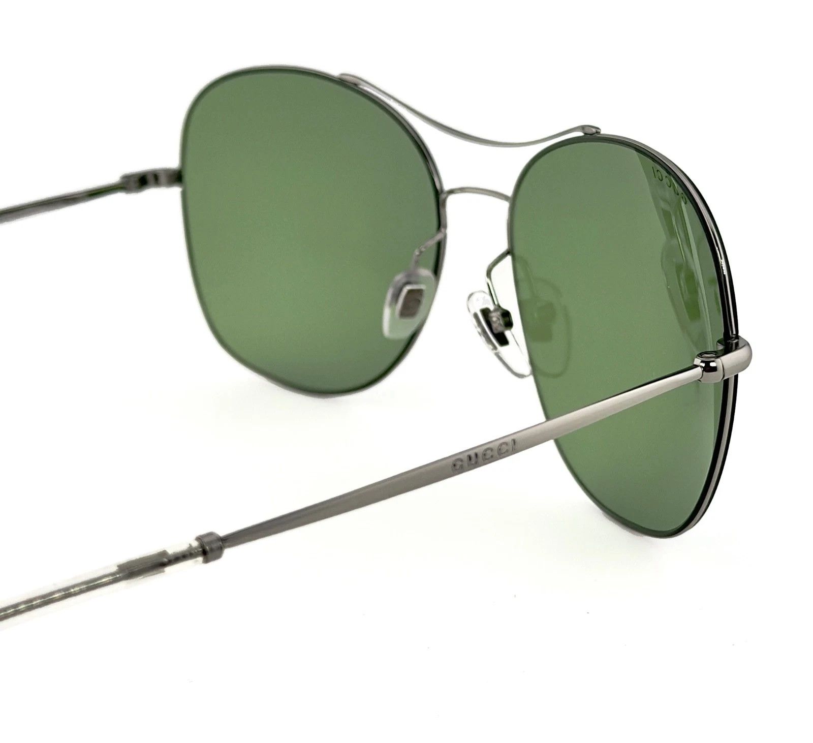 Gucci GUCCI TECHNO 0501 Round GG0501S Gray Green Sunglasses 4253 Size ONE SIZE - 7 Thumbnail