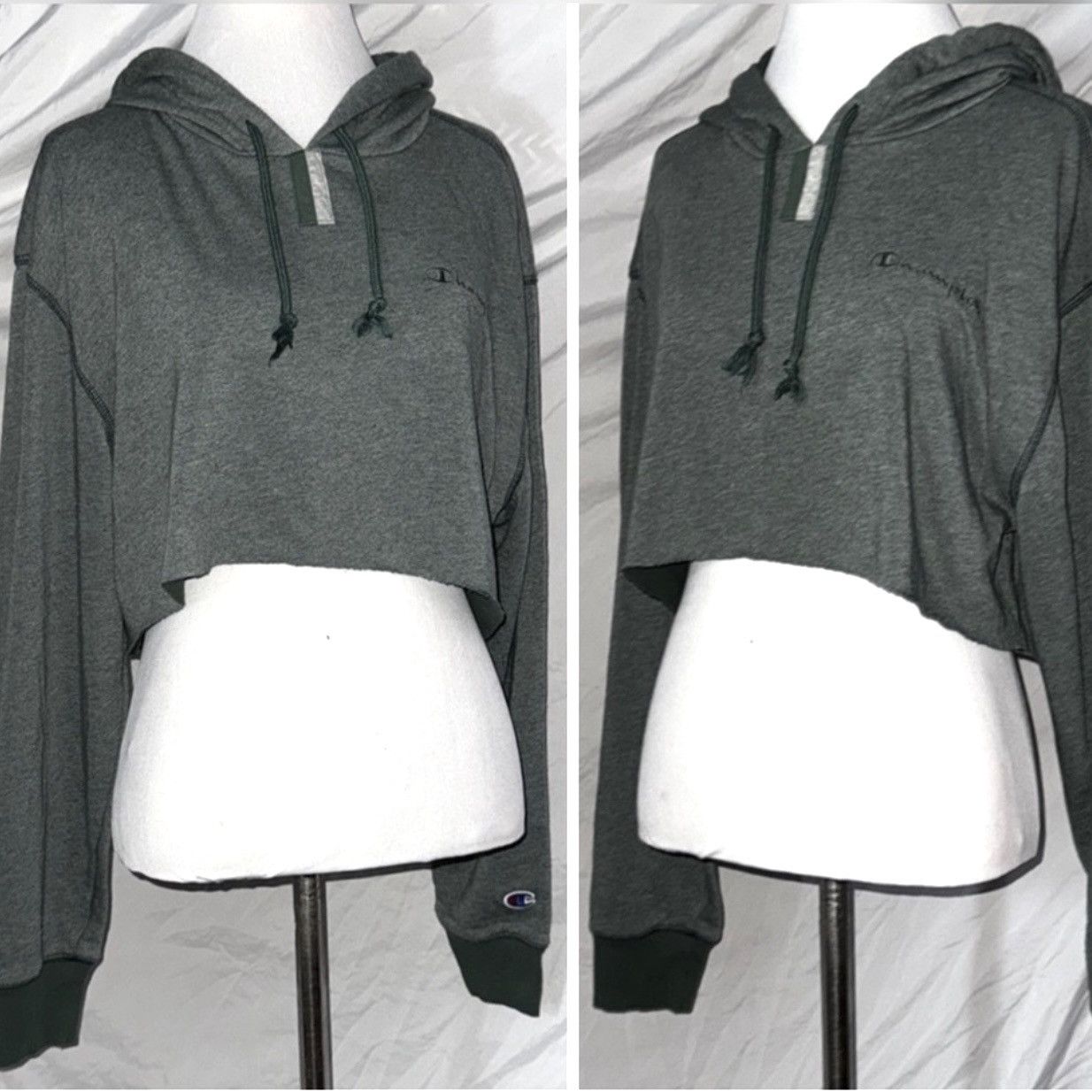 Champion Spooky Mama, Coffee & Halloween, Reworked Cropped Hoodie Size M / US 6-8 / IT 42-44 - 15 Thumbnail