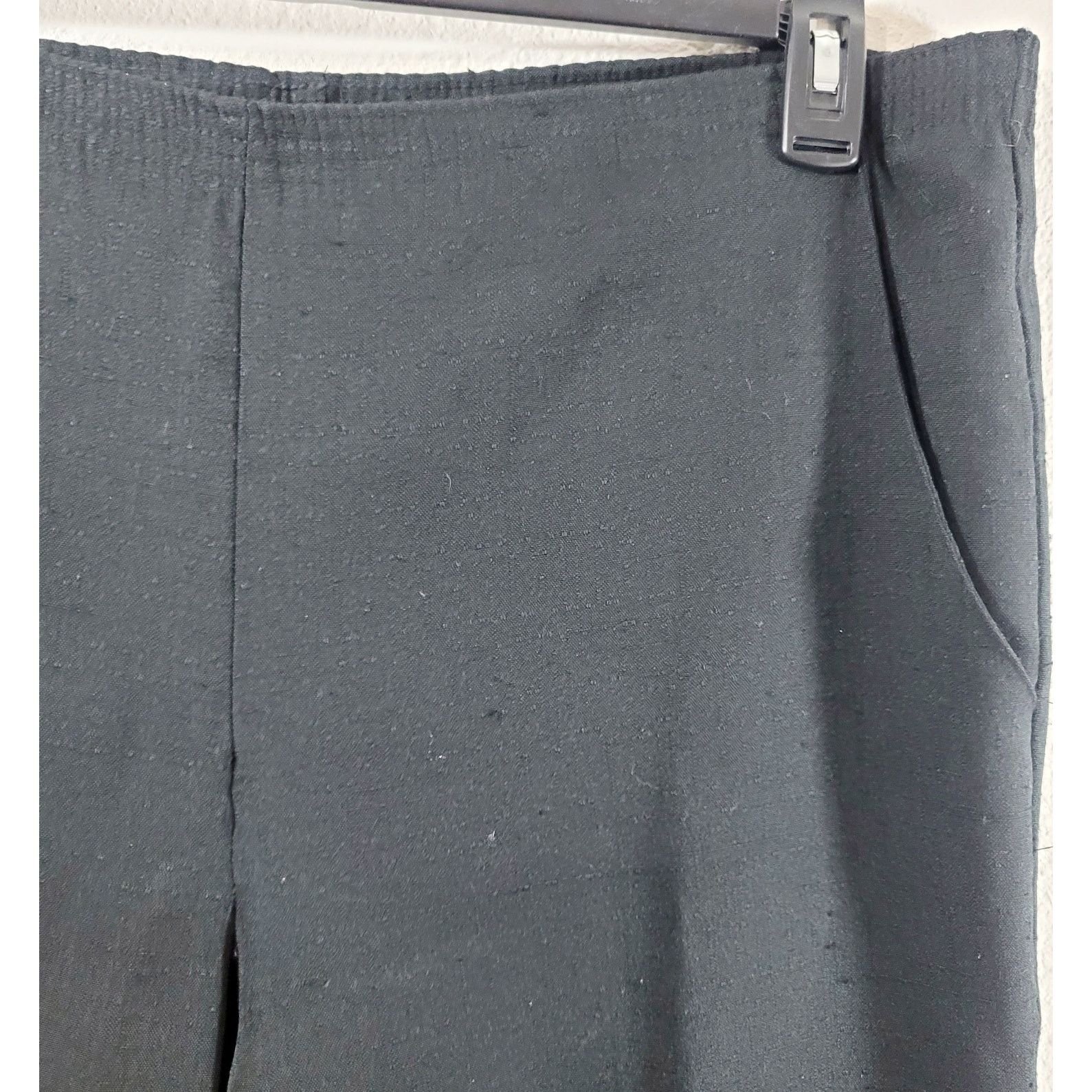 Other Briggs Black Flat Front Pull On Pants 14P Lightweight Size 36" / US 14 / IT 50 - 6 Thumbnail
