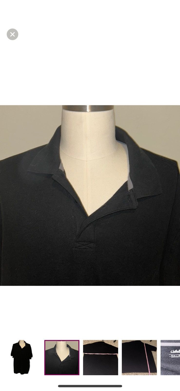 Cabelas Cabelas XL black polo shirt Size US XL / EU 56 / 4 - 4 Thumbnail