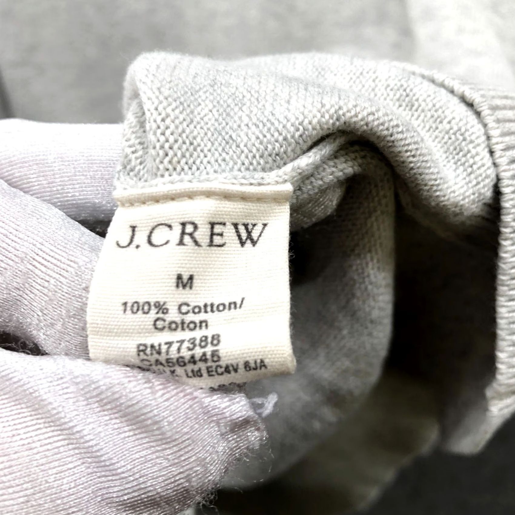 J.Crew J. Crew Crewneck Sweater Mens M Cotton Light Gray Pullover Knit Size US M / EU 48-50 / 2 - 6 Thumbnail