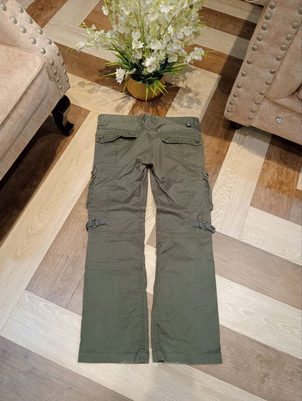 HIDEAWAYS JAPANESE HIDEAWAYS NICOLE MULTIPOCKET BANDAGE FLARED PANTS Size US 35 - 9 Thumbnail