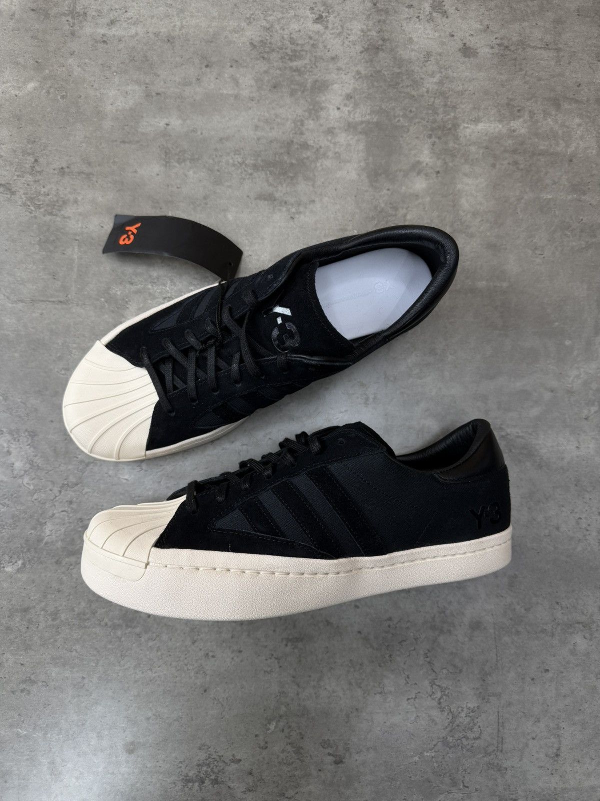 Y-3 Adidas Y-3 Yohji Star Black Sneakers Size US 11.5 Size US 11.5 / EU 44-45 - 1 Thumbnail