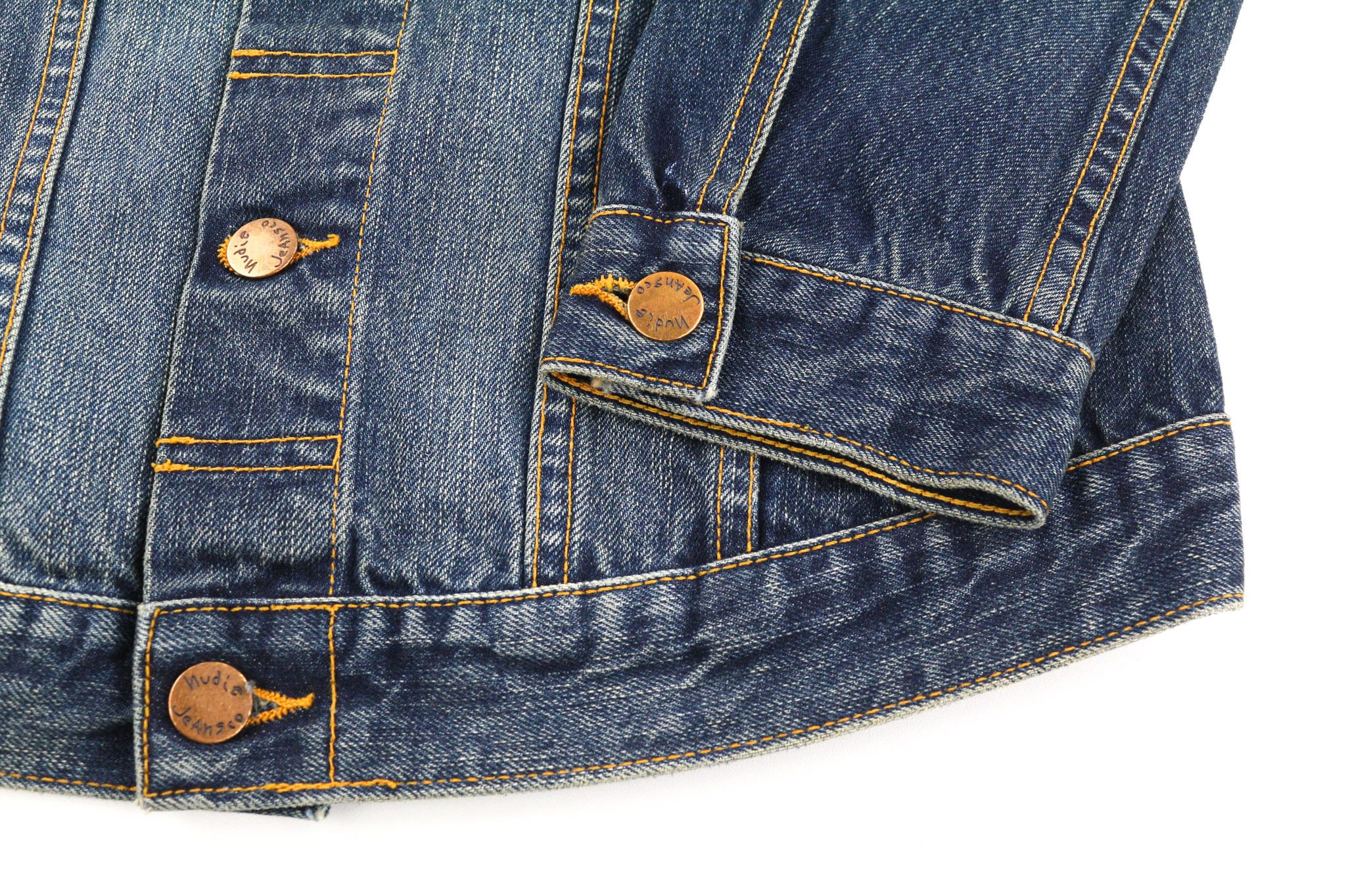 Nudie Jeans BILLY XS Blue Friend Organic Polo Washed Jacket 81941 Size US XS / EU 42 / 0 - 5 Thumbnail