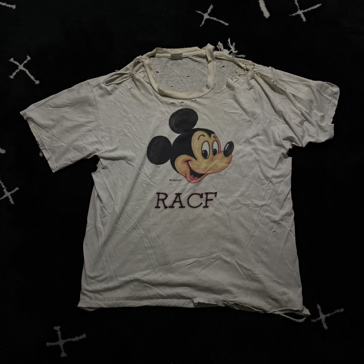Vintage Thrashed Vintage Mickey T Shirt Size US XL / EU 56 / 4 - 1 Thumbnail