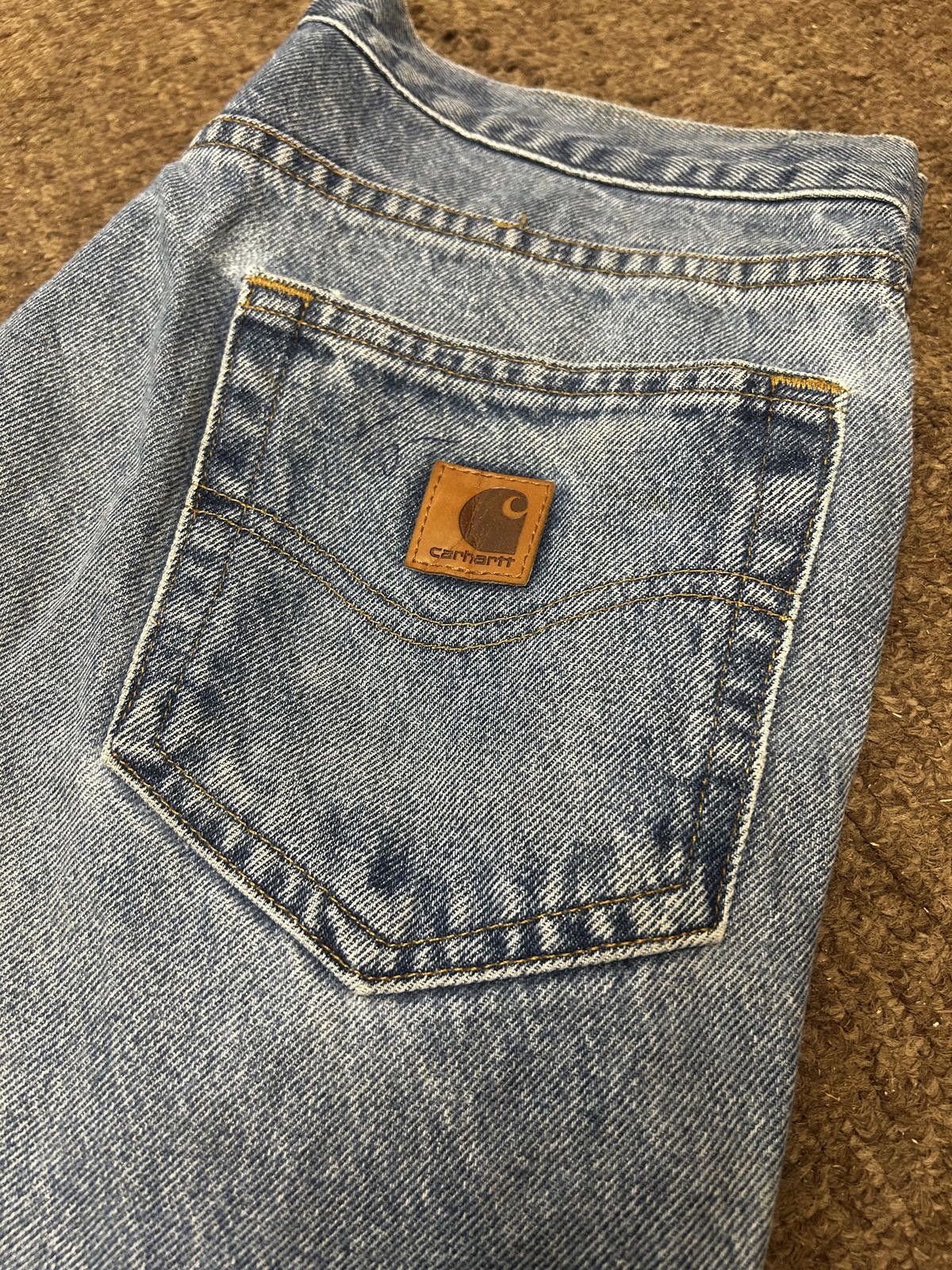 Carhartt Carhartt Men's Blue Denim Jeans 30X34 Size US 30 / EU 46 - 2 Thumbnail