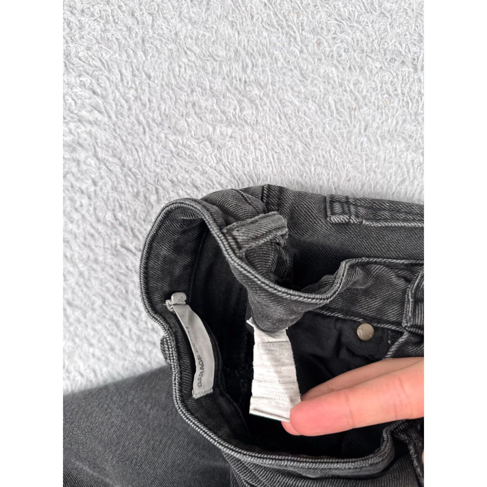 Garage GARAGE Jeans Womens 00 Black Flared Mid Rise Cotton Blend 23x30 Regular 5-Pocket Design Denim Stretch Casual American, Classic, Designer Womens Jeans Size 24" / US 00 / IT 34 - 7 Thumbnail