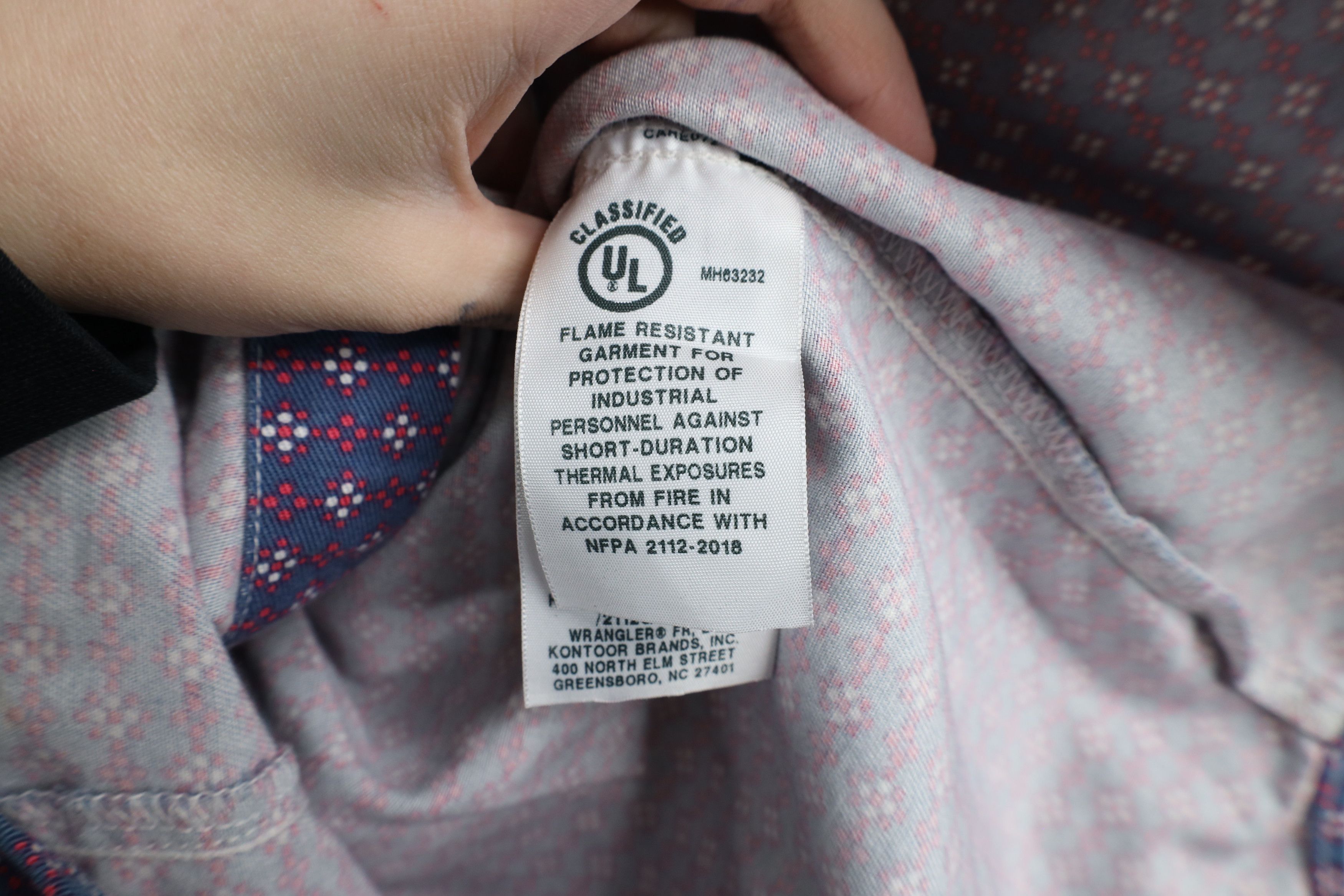 Vintage × Wrangler Wrangler FR 20X Fire Flame Resistant Snap Button Shirt Size US M / EU 48-50 / 2 - 15 Thumbnail