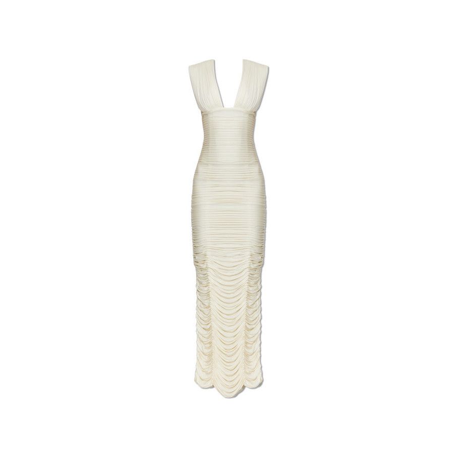 Versace VERSACE Draped White Dress With Back Slit New & Authentic (W Size XS / US 0-2 / IT 36-38 - 1 Preview