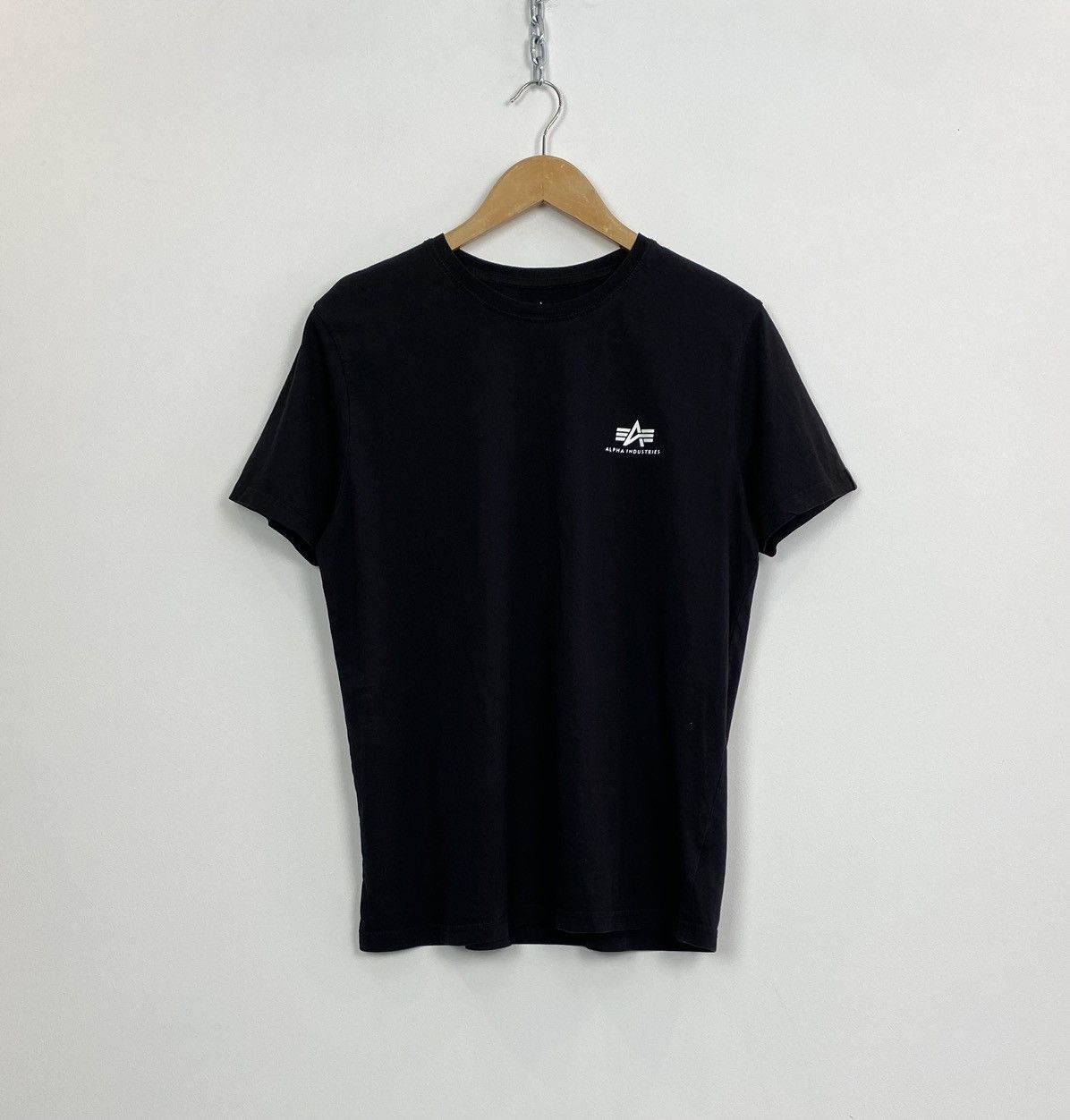 Alpha Industries Alpha Industries Short Sleeve Print Logo T -Shirt Black Top Size US L / EU 52-54 / 3 - 1 Thumbnail