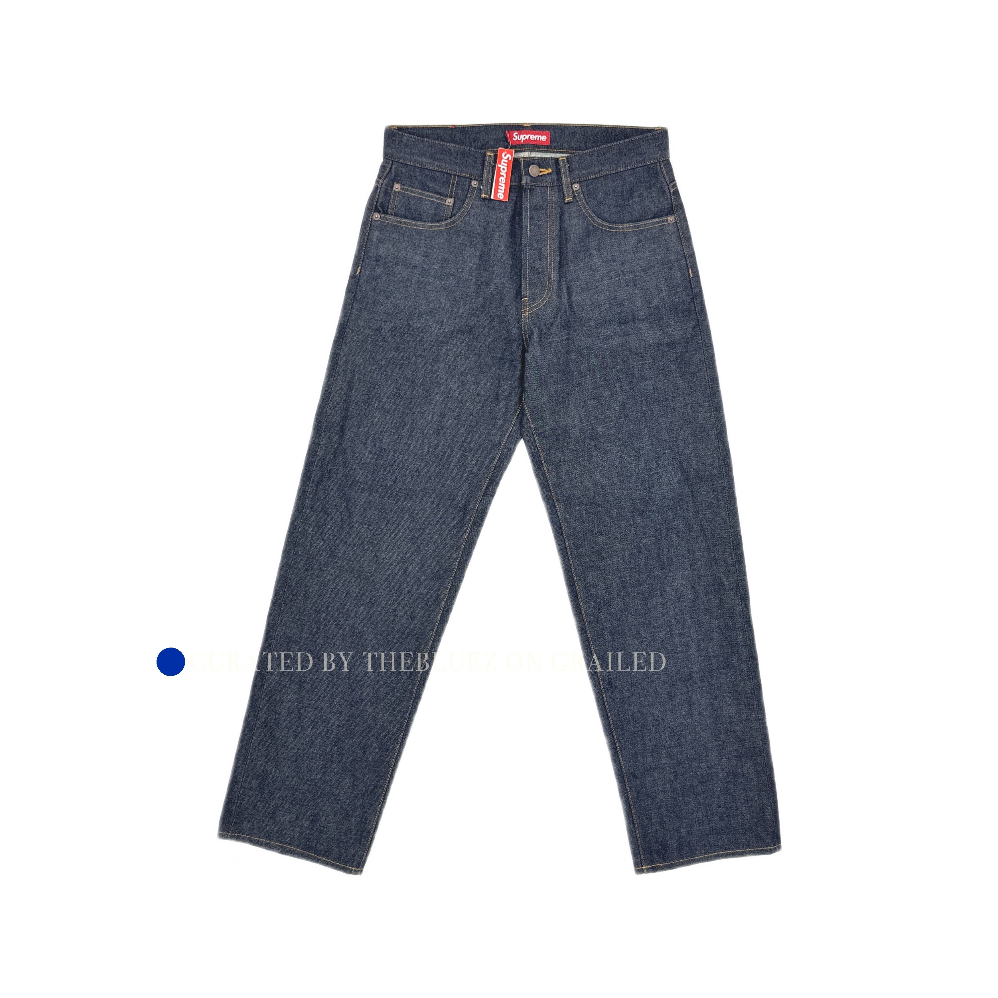 Supreme Supreme Regular Jeans in Dirty Indigo | Grailed