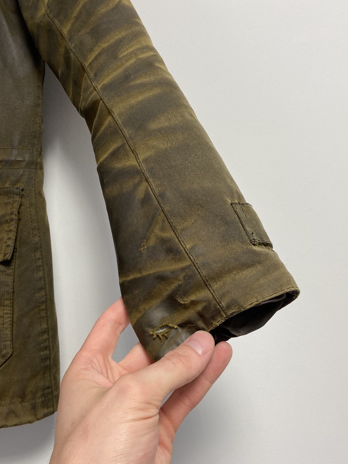 Barbour × Vintage Barbour Vintage waxed jacket Size L / US 10 / IT 46 - 12 Thumbnail