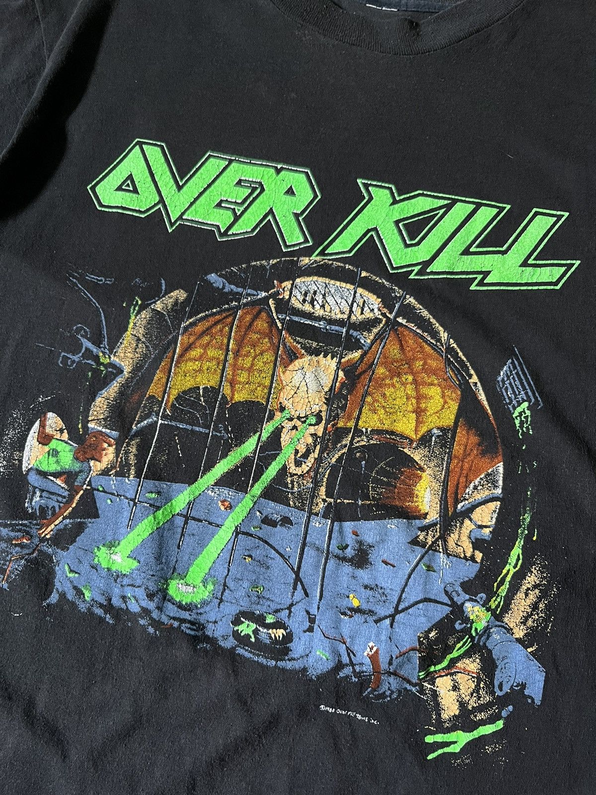 Band Tees Vintage Over Kill T-shirt black 1988 tour Size US M / EU 48-50 / 2 - 3 Thumbnail