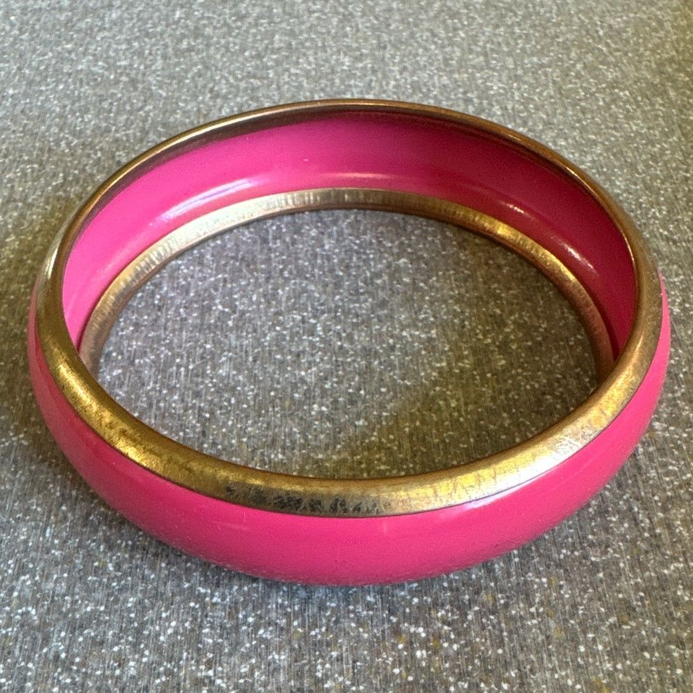 Other Pink and Gold Bangle Bracelet Size ONE SIZE - 1 Thumbnail
