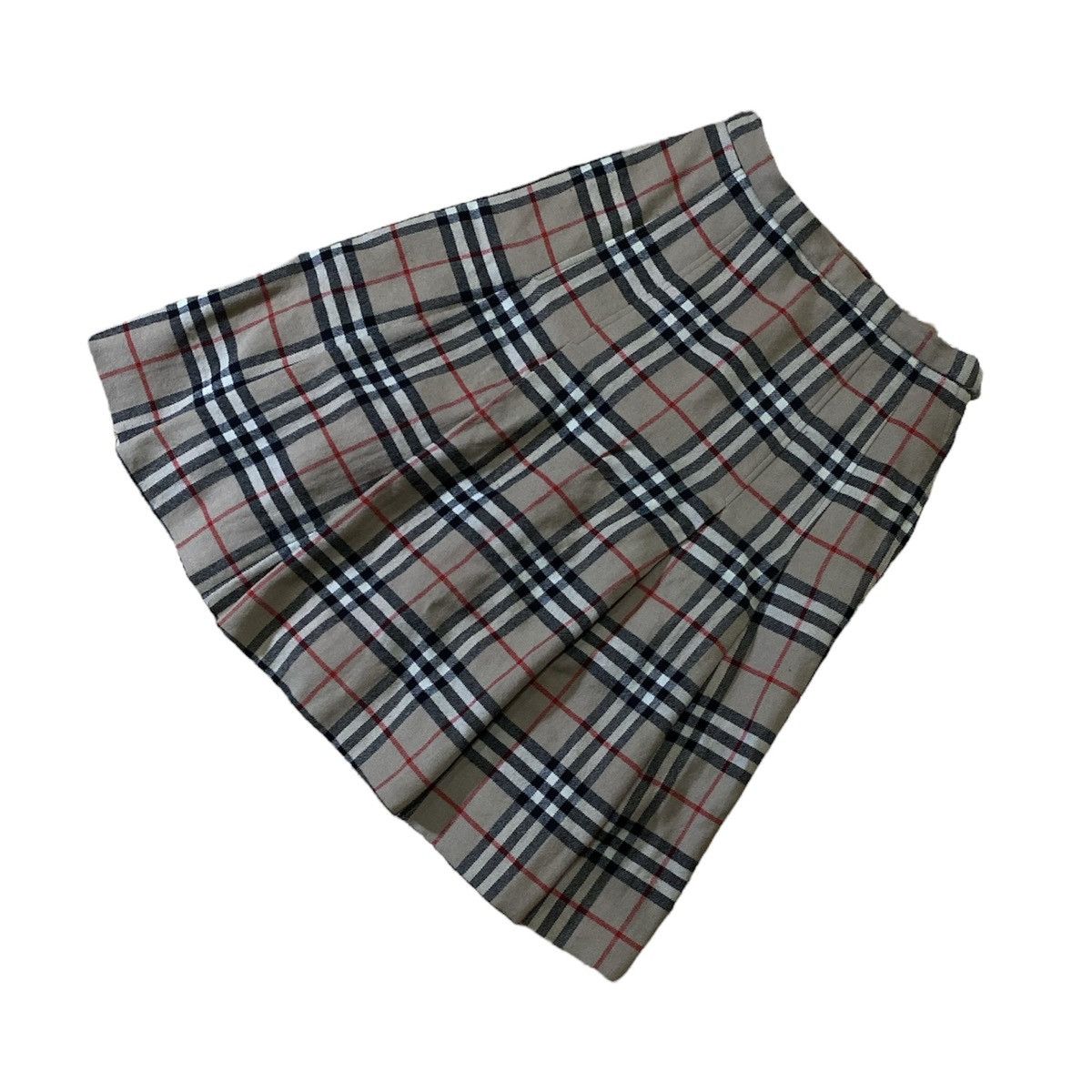 Burberry × Vintage Vintage 70s-80s Burberrys Nova Check Pleated Skirt Size 24" / US 00 / IT 34 - 5 Thumbnail