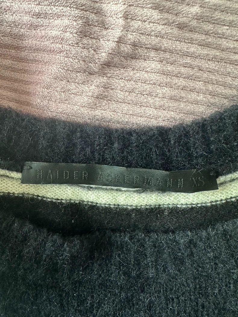 Haider Ackermann Haider Ackermann Gold wire black and white striped sweater Size XS / US 0-2 / IT 36-38 - 3 Thumbnail