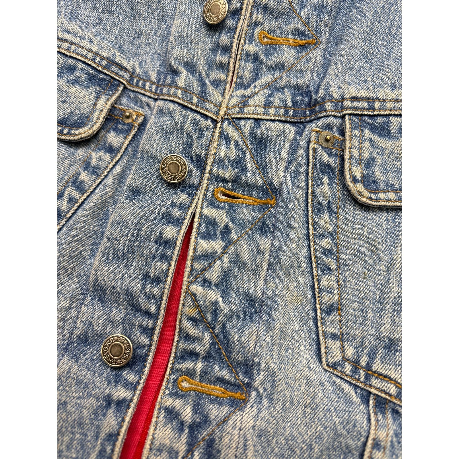 Vintage Vintage Gap Denim Lined Zip Up Hybrid Trucker Style Jacket L Size US L / EU 52-54 / 3 - 9 Thumbnail