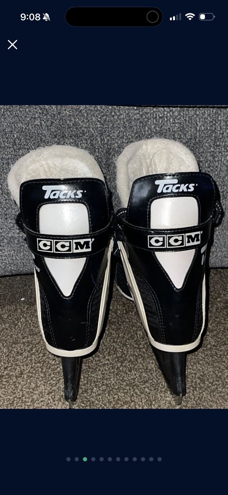 Ccm CCM Tacks SLM2500 Youth Ice Hockey Skates Size 1,1/2 Used Size US 5 / EU 37 - 3 Thumbnail