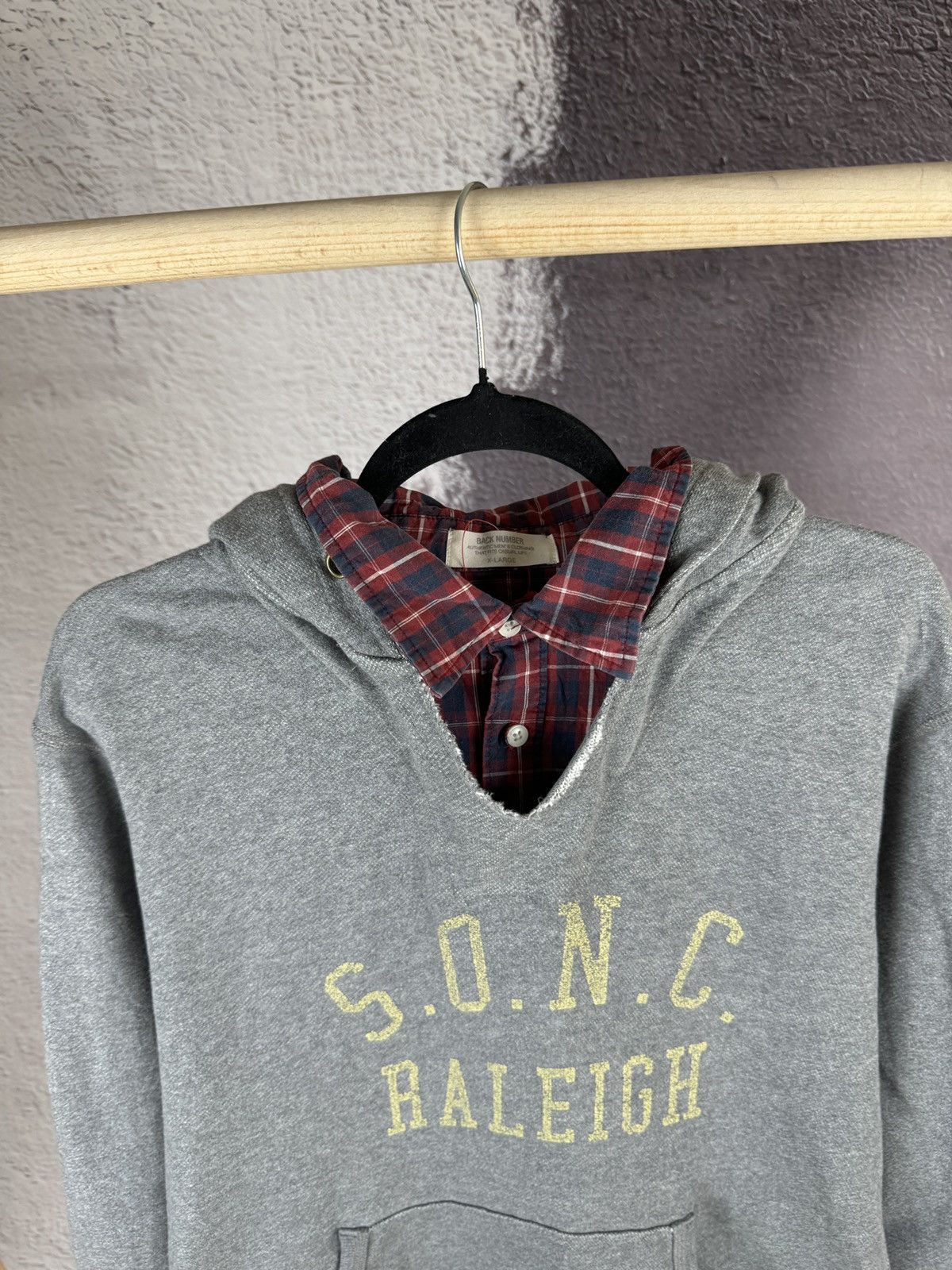 Other Back Number grey Japanese style hoodie with shirt Size US XL / EU 56 / 4 - 8 Thumbnail