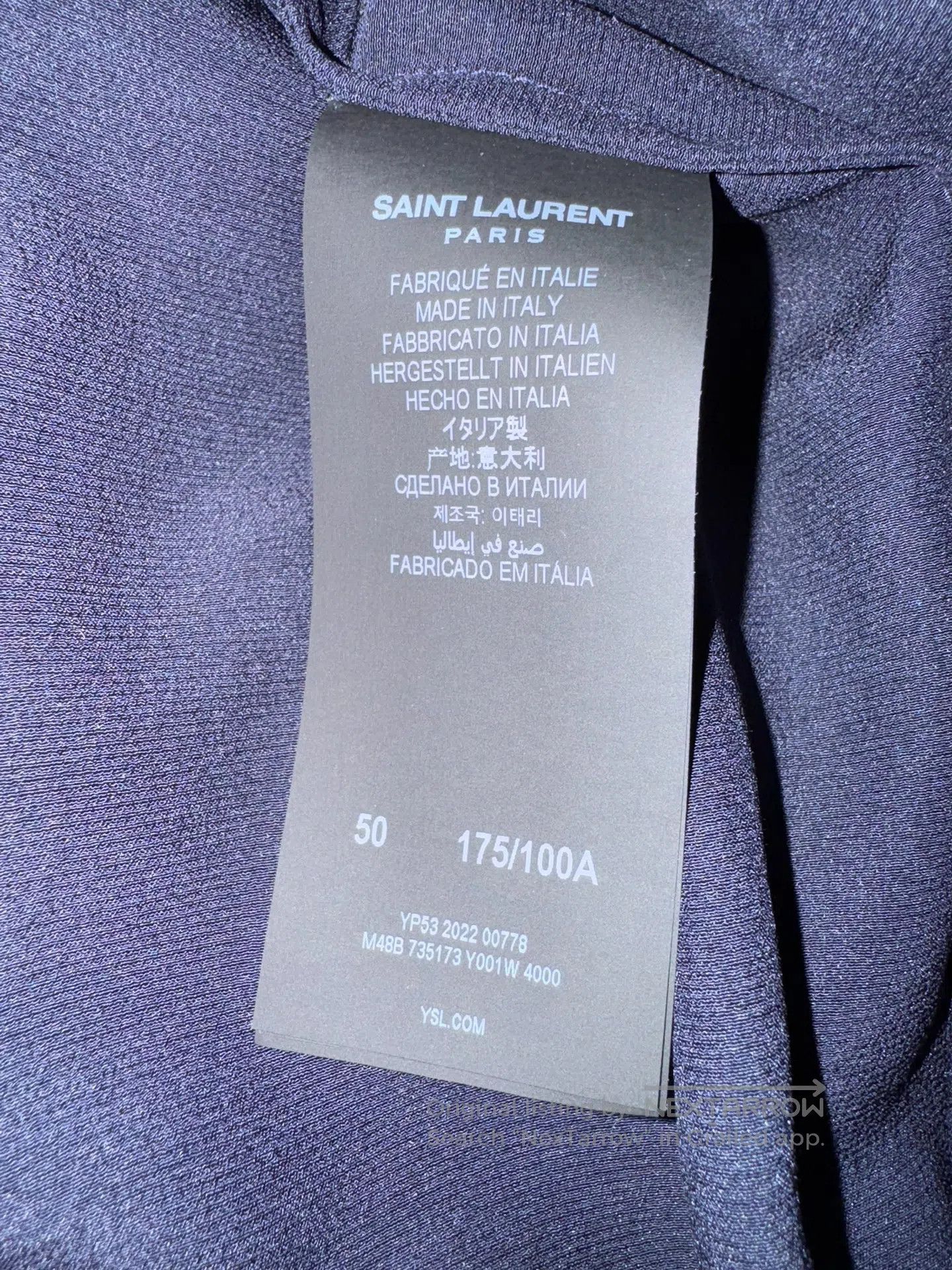 Saint Laurent Paris Saint Laurent Paris Silk Men's Coat Bathrobe Sleepwear| Size US M / EU 48-50 / 2 - 4 Thumbnail