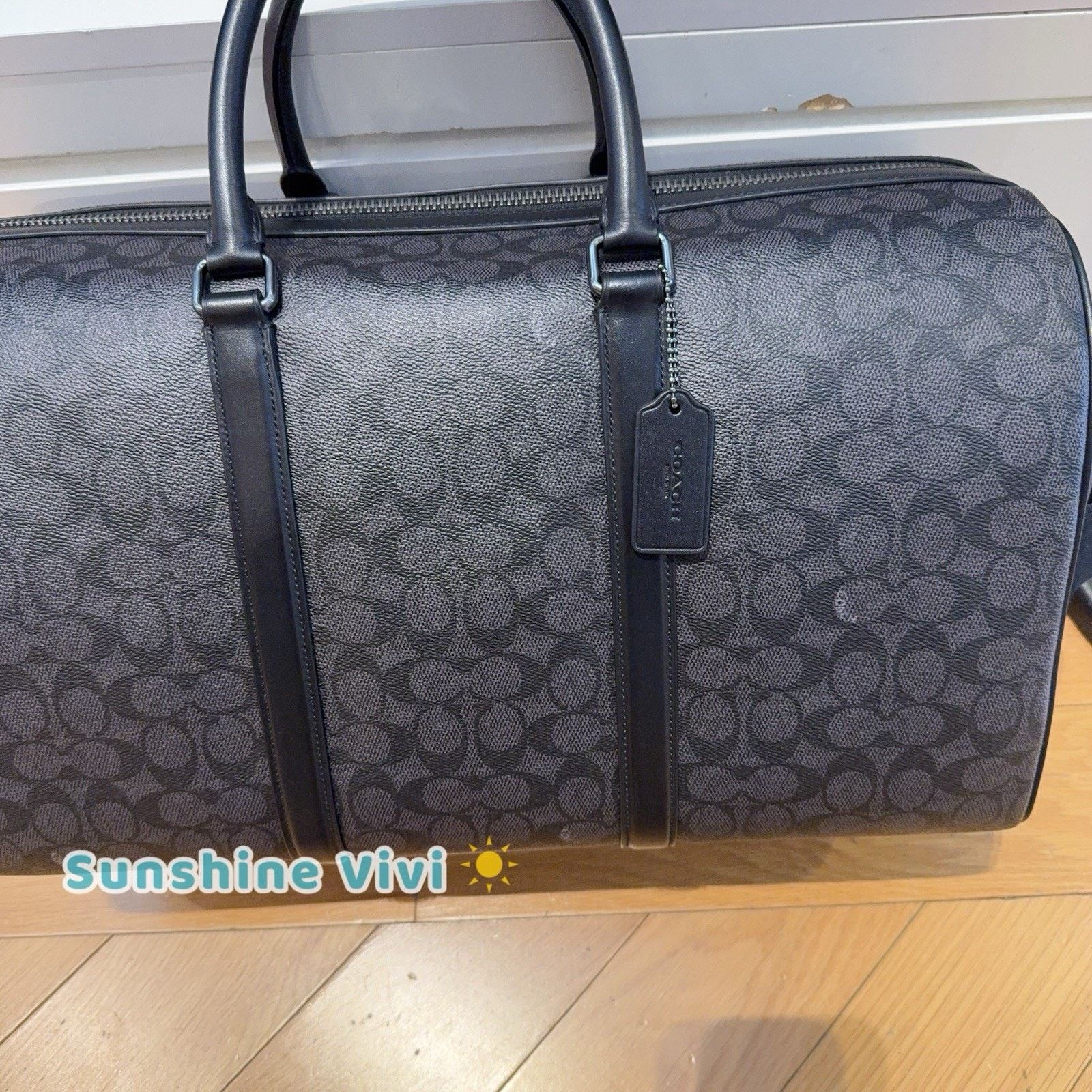 Coach NWT Coach Large Venturer Bag Canvas CAR76 CHARCOAL/BLACK Size ONE SIZE - 2 Thumbnail