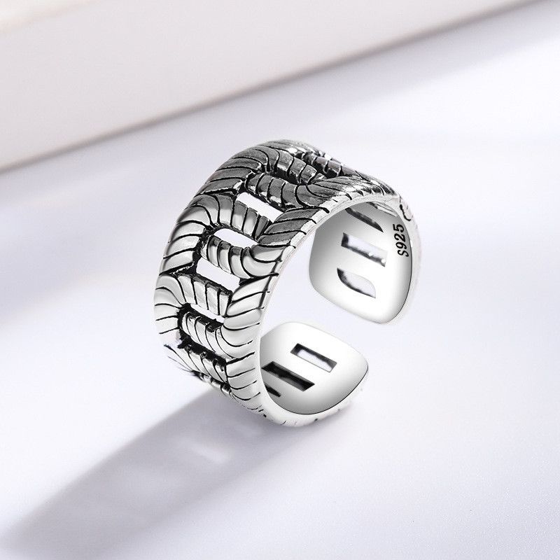 Jewelry Creative Chain Geometric Handmade Ring Size ONE SIZE - 1 Thumbnail