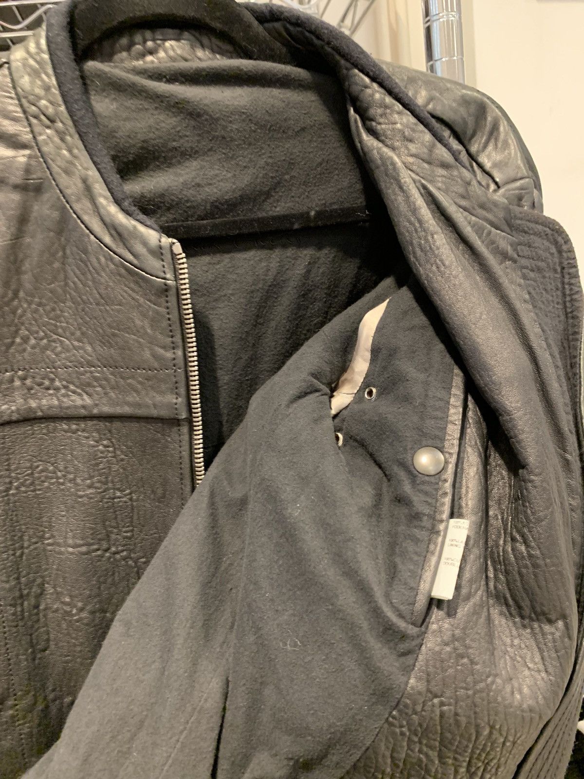Rick Owens Rick Owens Black Leather Jacket Size US S / EU 44-46 / 1 - 8 Thumbnail