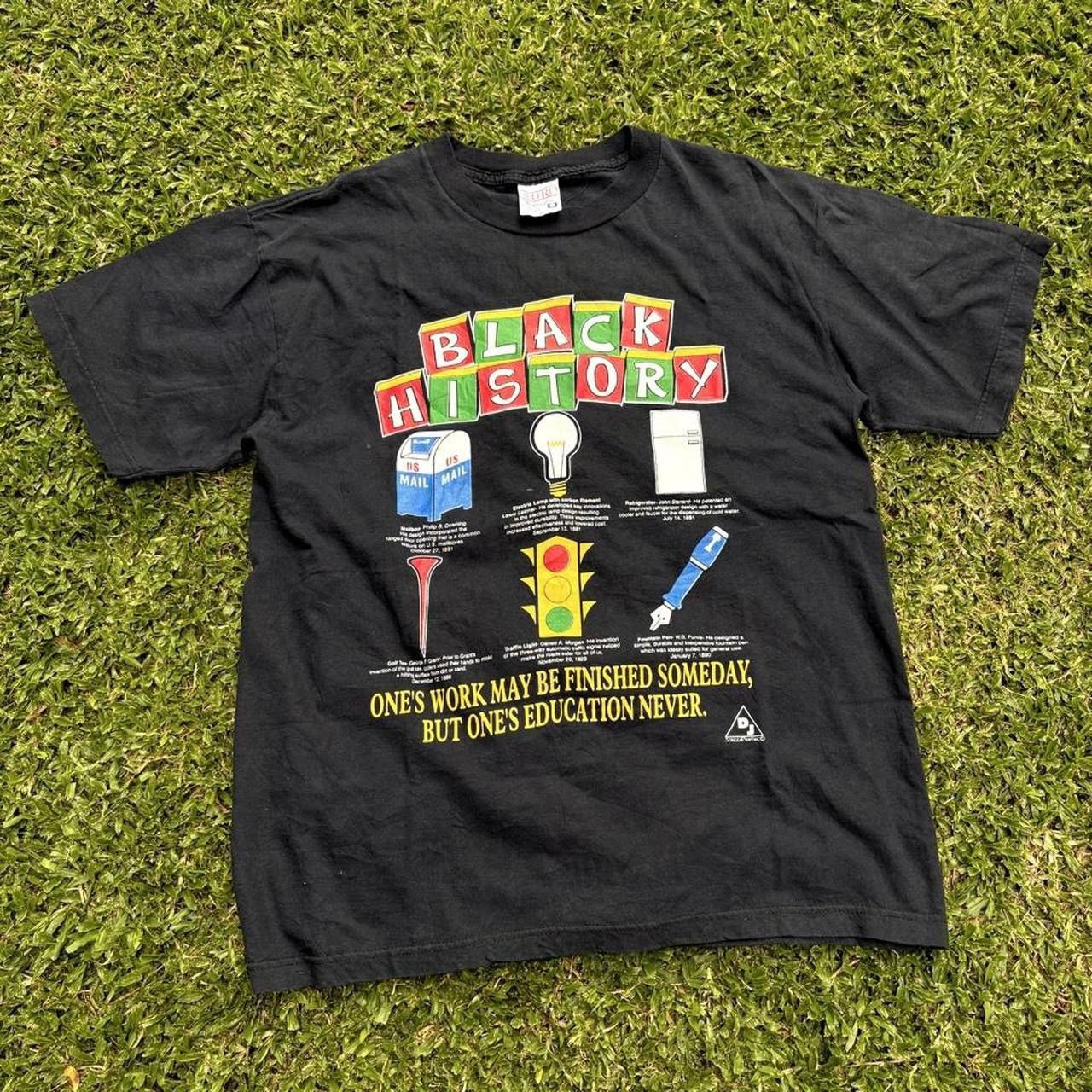Vintage 90s Black History T Shirt