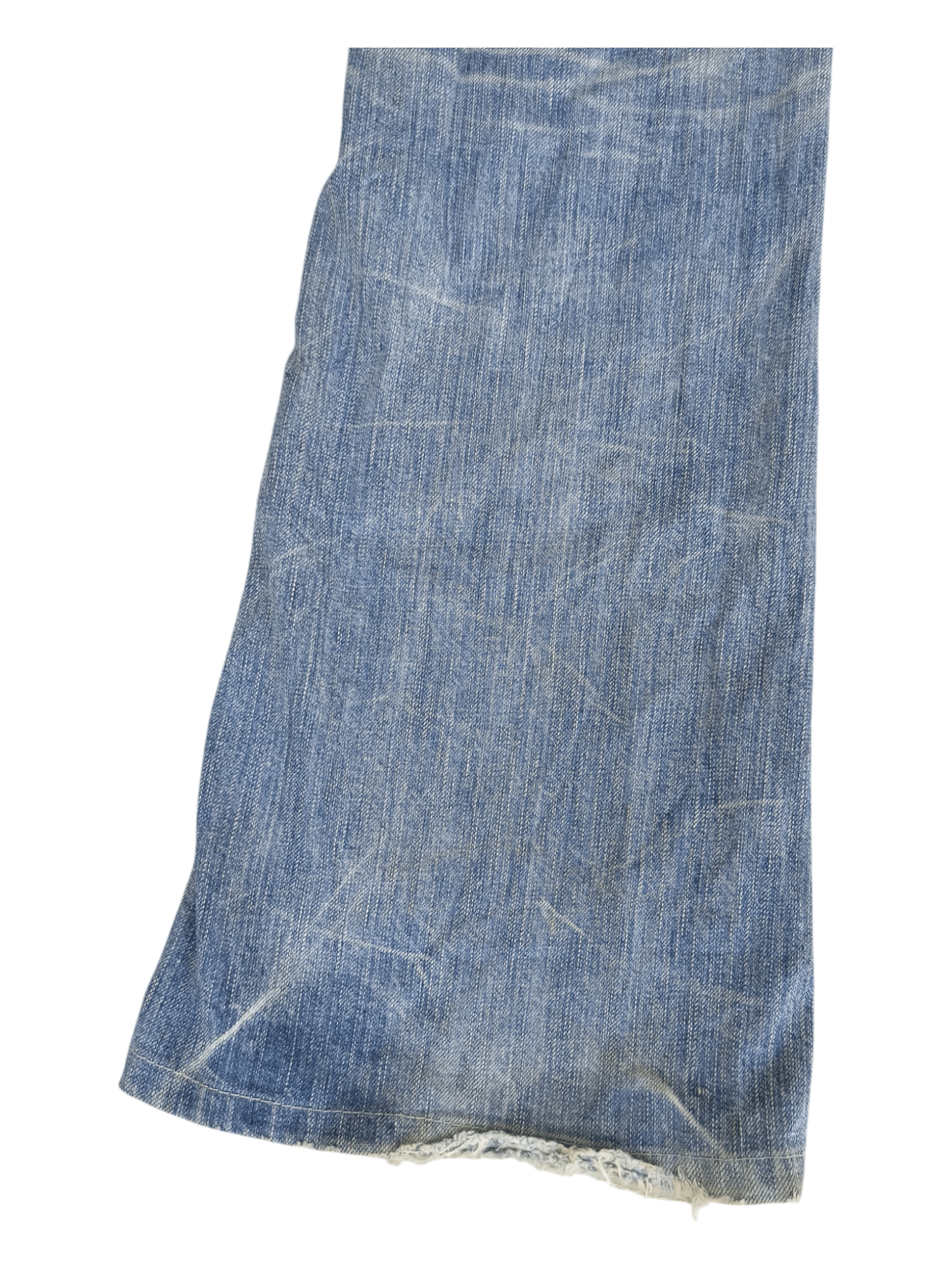 Edwin Edwin 503 Blue Trip Buckle Back Flare Jeans Size US 31 - 10 Thumbnail