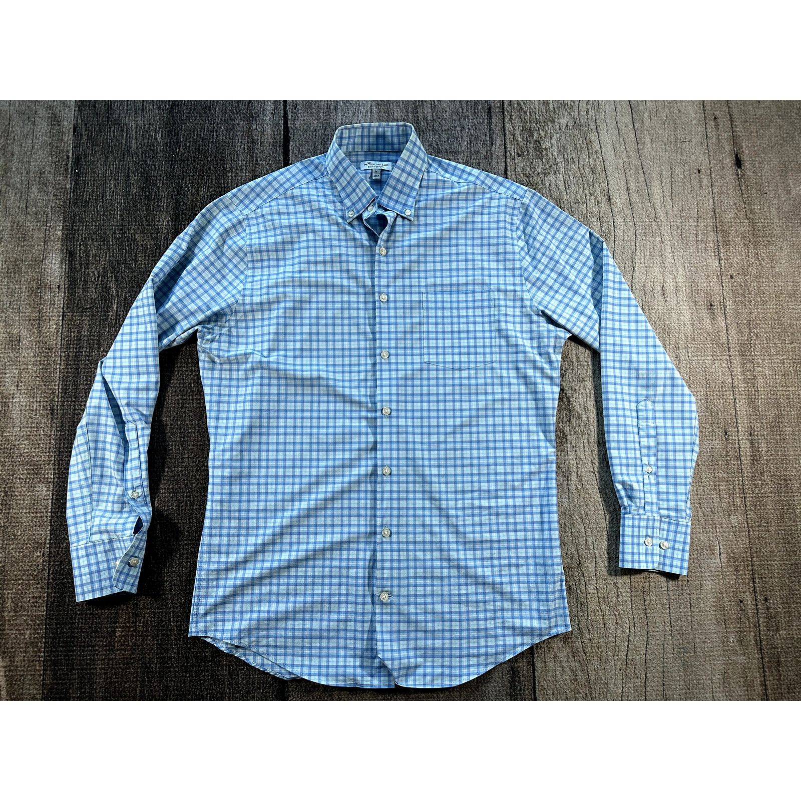 Peter Millar Peter Millar Summer Comfort Blue White Mens Med Long Sleeve Size US L / EU 52-54 / 3 - 2 Thumbnail