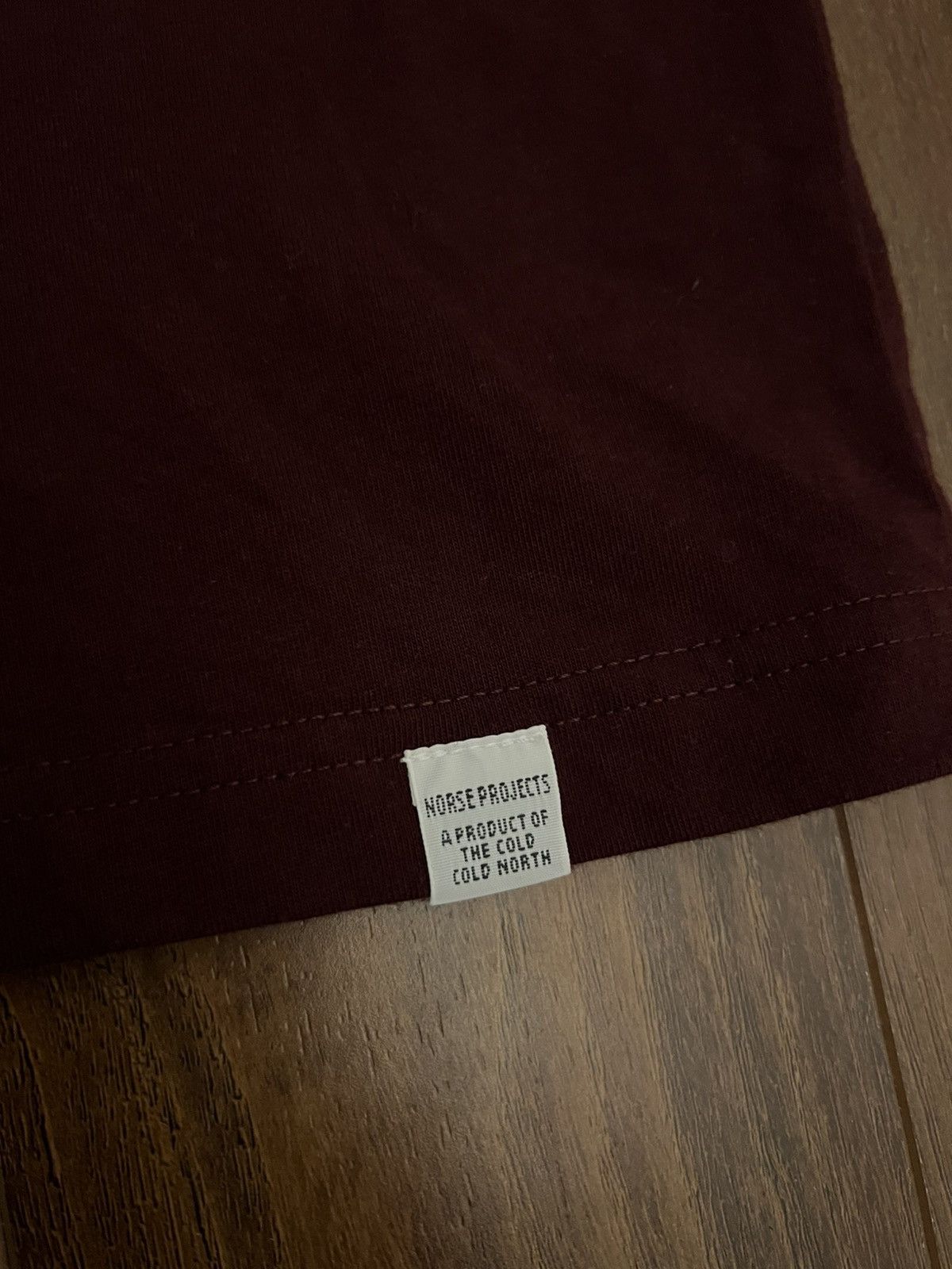 Norse Projects Norse Projects Maroon Blank Tee Size US S / EU 44-46 / 1 - 3 Thumbnail