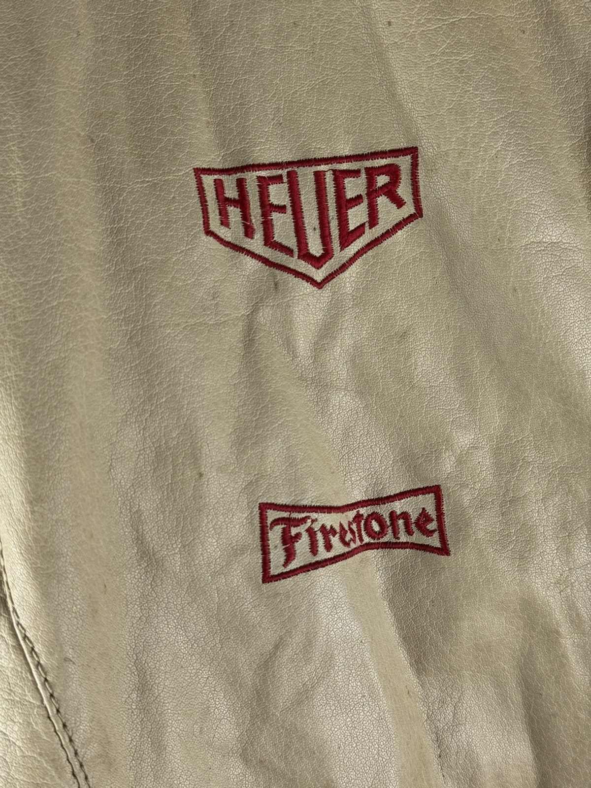 Tag Heuer Vintage Dakota Tag Heuer Gulf Formula Racing Leather Jacket Size US M / EU 48-50 / 2 - 3 Thumbnail