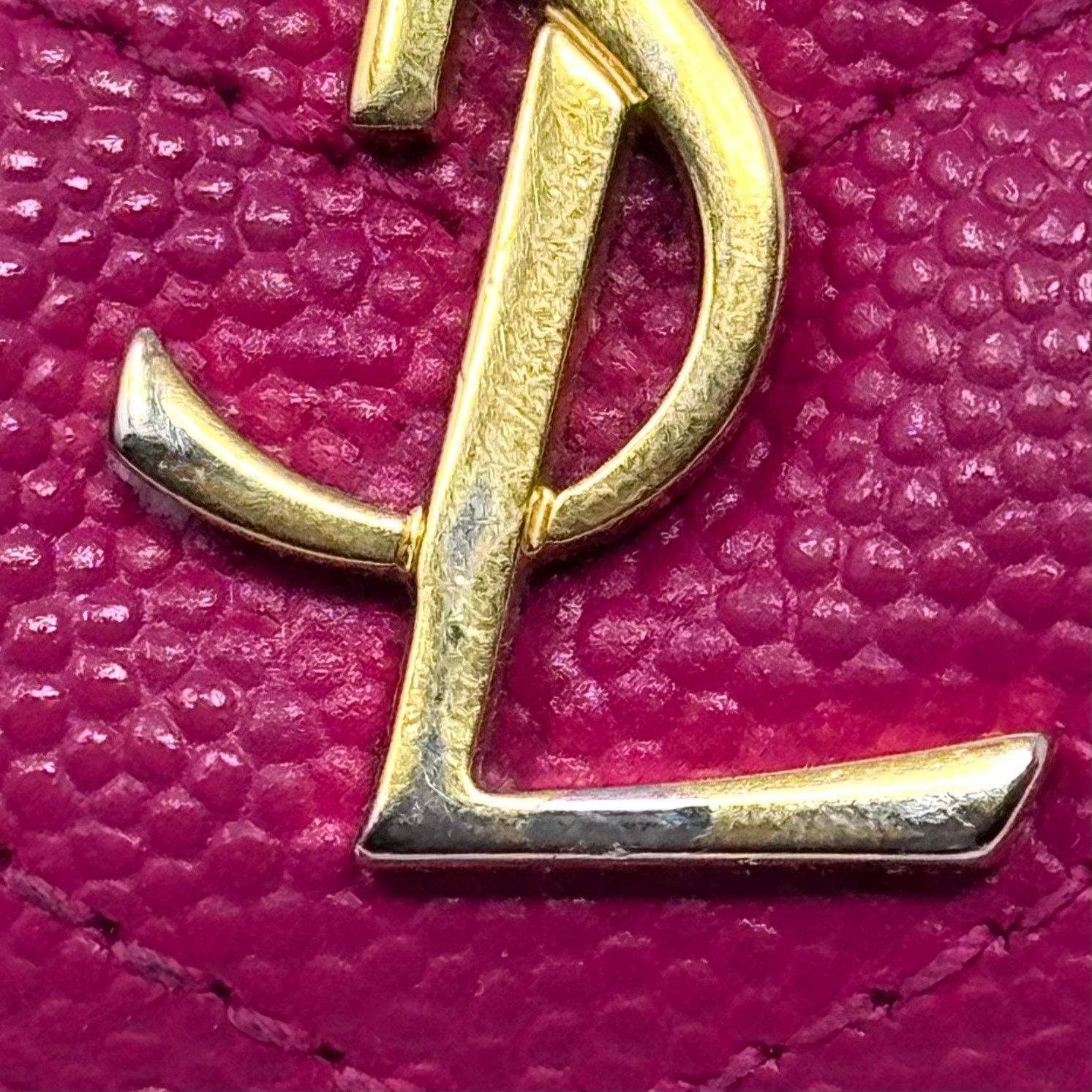 Saint Laurent Paris YSL Pink Cardholder Wallet Size ONE SIZE - 10 Thumbnail