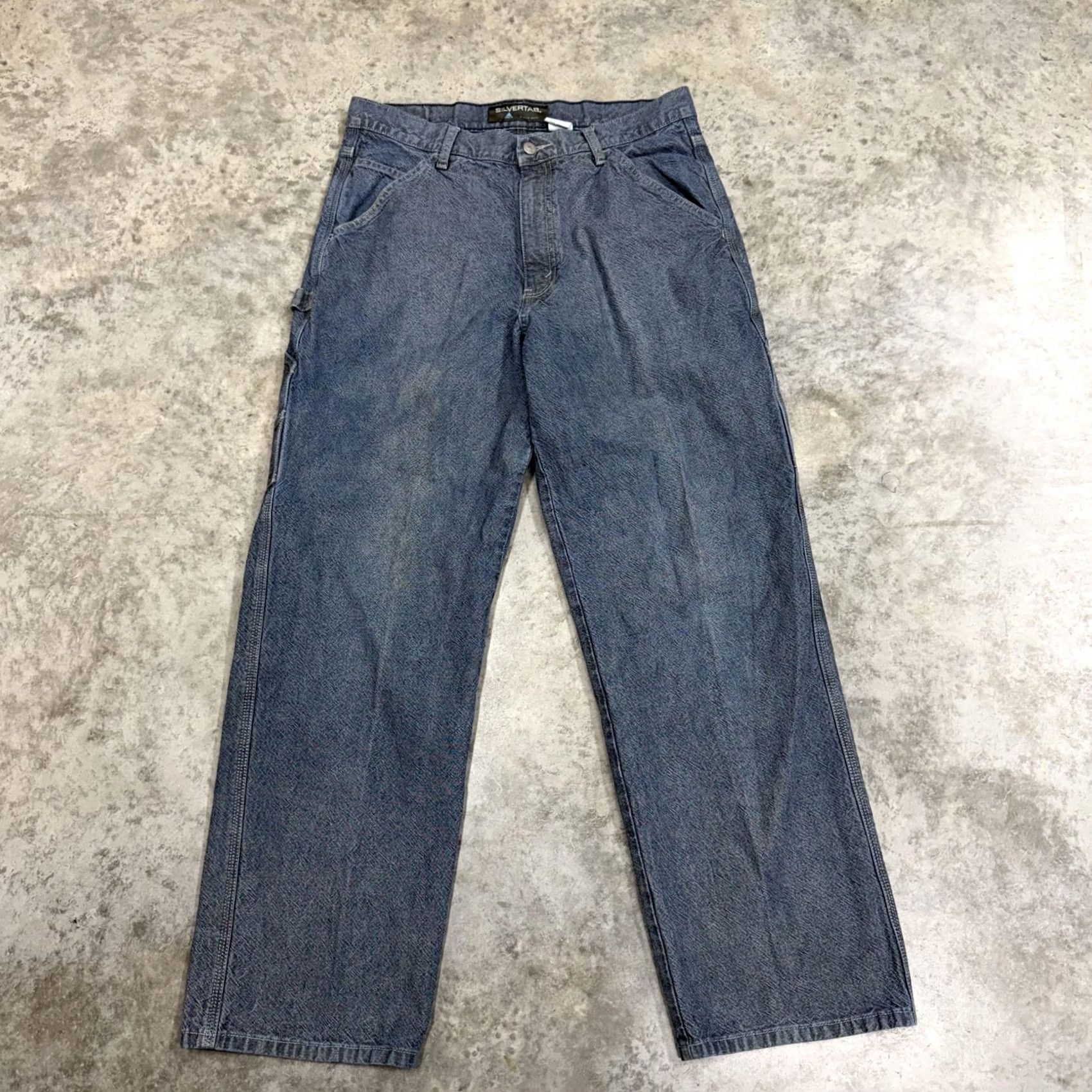 Levi's VINTAGE Levi's Silvertab Jeans Mens 33x32 Blue Relaxed Straight Carpenter Denim Jeans Size US 33 - 6 Thumbnail