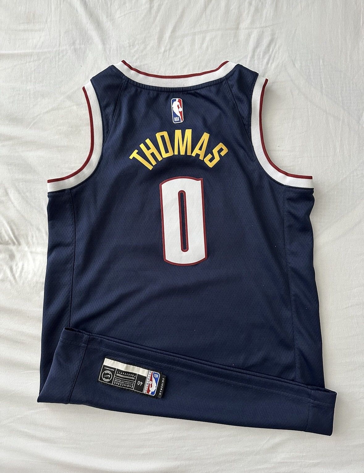 NBA × Nike × Vintage Denver Nuggets Thomas Nike Jersey Size US M / EU 48-50 / 2 - 5 Thumbnail