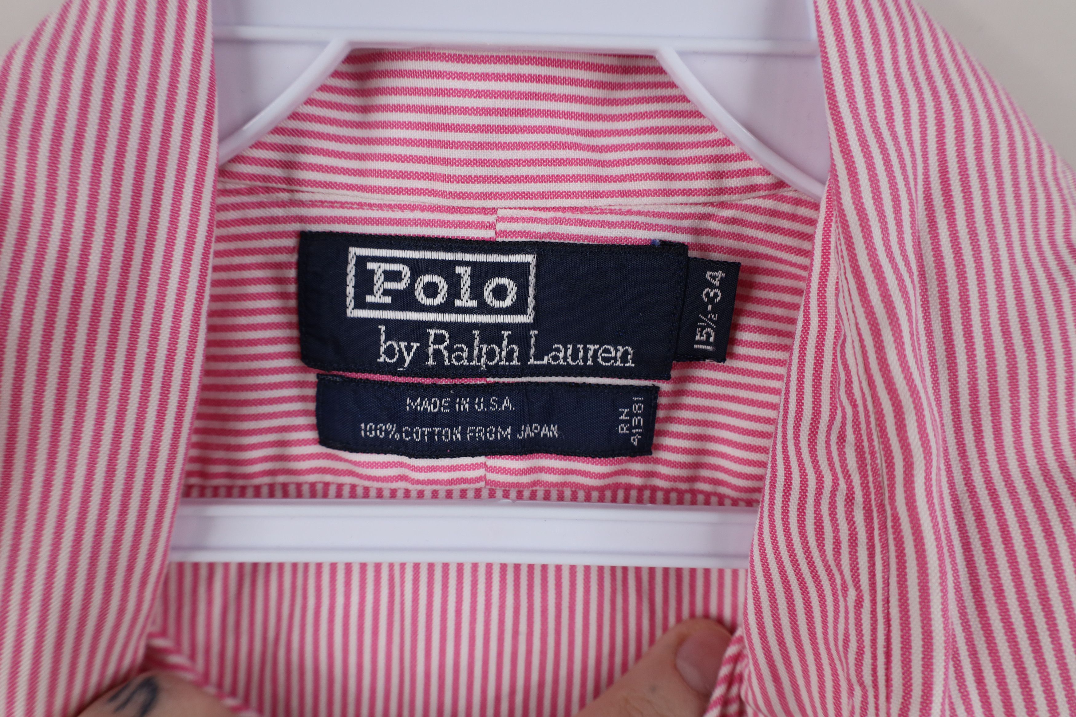 Ralph Lauren Vintage 70s 80s Ralph Lauren Collar Striped Button Shirt USA Size US M / EU 48-50 / 2 - 10 Thumbnail